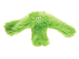 green fuzzy pet toy