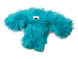 blue fuzzy pet toy