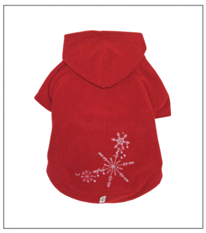 Eco-Pup Holiday Snowflake Hoodie