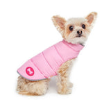 Puffer Dog Coat - Reversible Hot Pink/Light Pink
