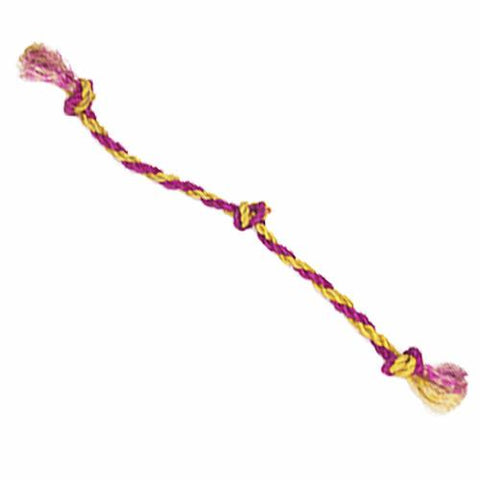 Dog Tug Toy - Small Pink & Yellow