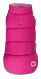 Puffer Dog Coat - Reversible Hot Pink/Light Pink