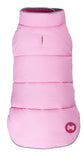 Puffer Dog Coat - Reversible Hot Pink/Light Pink