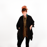 Gold Paw Human Wrap - Black/Leopard