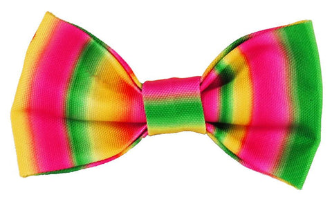 Doggie Bow Tie - Tie Dye Pink & Green