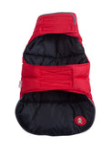 Puffer Dog Coat - Reversible Red/Black