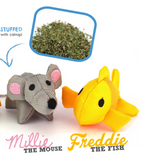mouse and fish Plush Catnip Toys