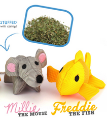 mouse and fish Plush Catnip Toys