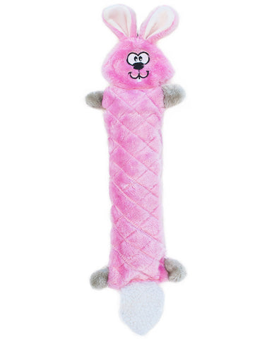 Jigglerz Bunny - Squeaky Dog Toy (No Stuffing)