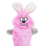 Jigglerz Bunny - Squeaky Dog Toy (No Stuffing)