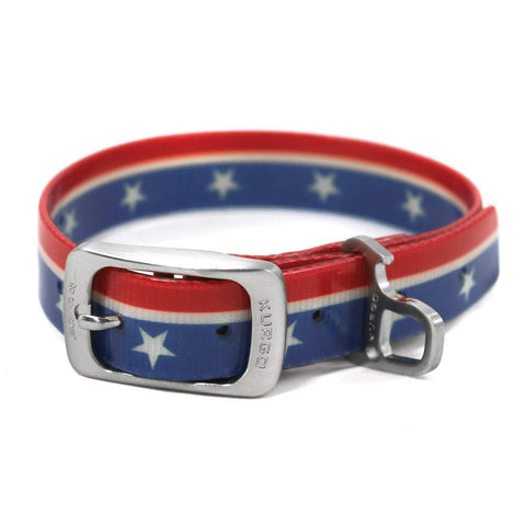 Kurgo Muck Dog Collar - Flag Pattern