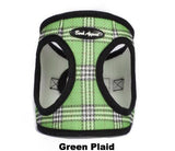 green plaid Mesh animal Harness