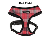 red plaid Mesh animal Harness