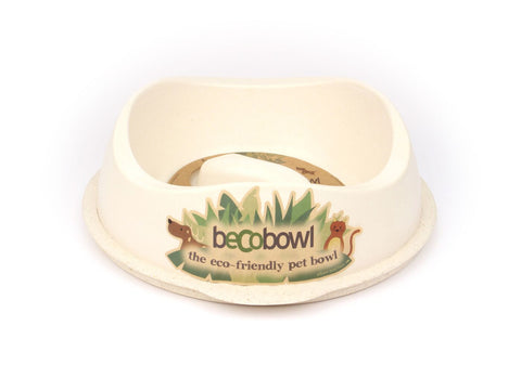 Slow Feed Dog Bowl - Large Natural